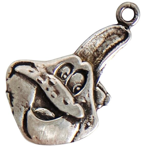 VTG Sterling Silver Digem Frog Pendant Charm Licensed Collectible Honey Smacks - Picture 1 of 10